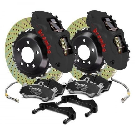 Picture of Brembo GT-S Systems FRS/86/BRZ 6 POT 355x32 Black Hard Anodized Front Brake Kit