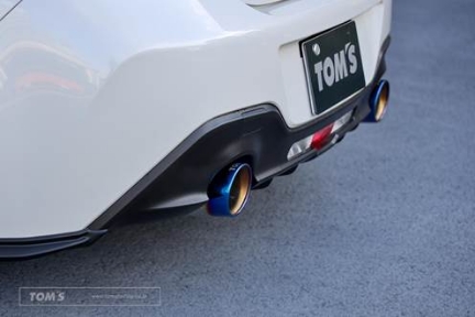 Picture of TOM'S Dual-Exit Titanium Catback Exhaust (OE Diffuser) - 2022+ BRZ/GR86