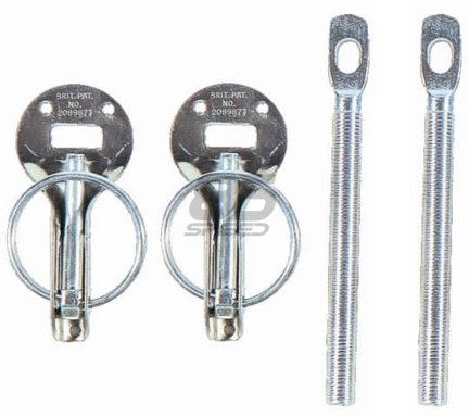 Picture of Sparco Silver Hood Pins