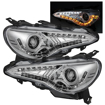 Picture of Spyder BRZ Projector Headlights W/DRL LED (Non Halo)-Black
