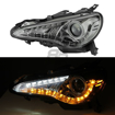 Picture of Spyder BRZ Projector Headlights W/DRL LED (Non Halo)-Black
