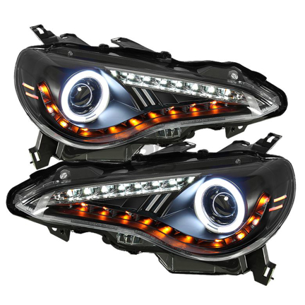 Picture of Spyder FRS Projector Headlights w/LED DRL (CCFL HALO)-Black