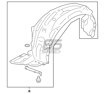 Picture of Toyota OE Mud Guard Fender Liner LH