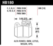 Picture of 2017-2020 BRZ PP Brembo (rear) HAWK HP PLUS HB180N.560