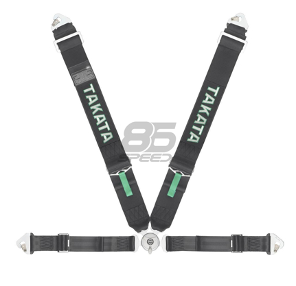 Picture of Takata ASM Race 4-Point Snap-On Harness (Black Version)
