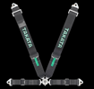 Picture of Takata ASM Race 4-Point Snap-On Harness (Black Version)
