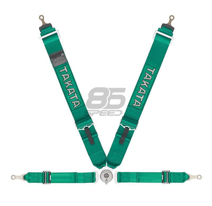 Picture of Takata ASM Race 4-Point Bolt-On Harness (Takata Green)
