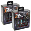 Picture of Project Kics R40 Iconix M12x1.25 Lug Nuts w/Locks - NeoChrome w/ Black Caps