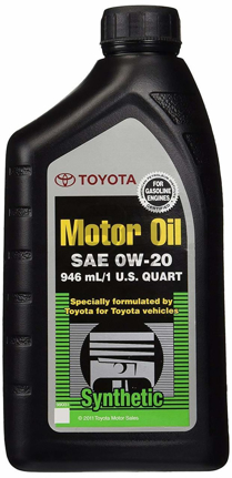 Picture of Toyota OEM 0w-20 Motor Oil 1qt