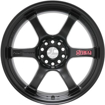 Picture of Gram Lights 57DR - 18x8.5 +37 5x100 - Semi Gloss Black