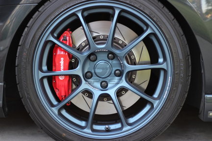 Picture of Volk ZE40 Matte Blue Gunmetal 18x8.5 +45 5x100