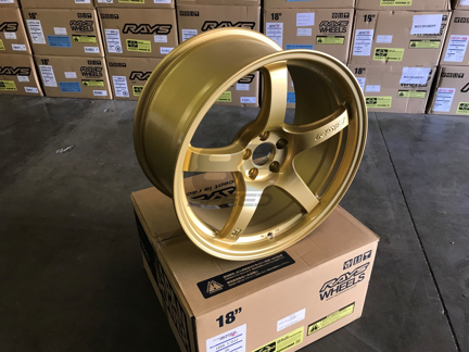 Picture of Gram Lights 57CR 18x9.5 5x100 +38 Gold Wheel