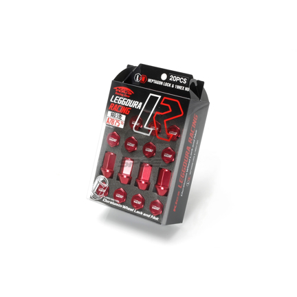 Picture of Project Kics Leggdura Racing 12x1.25 Lug Nuts - Red
