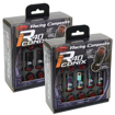 Picture of Project Kics R40 Iconix M12x1.5 Lug Nuts w/Locks - NeoChrome w/ Black Caps