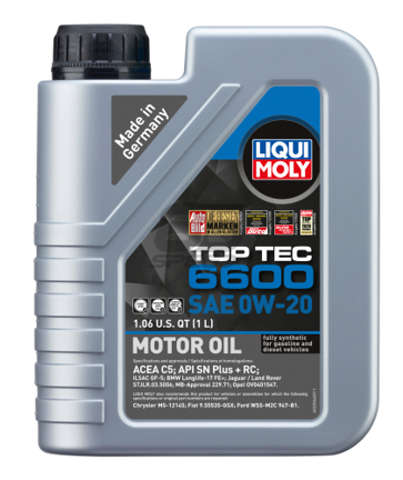 Picture of LIQUI MOLY TOP TEC 6600 0W-20 1L