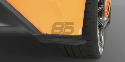 Picture of TOMS REAR SIDE FIN MATTE BLACK FOR TOYOTA GR86 ZN8