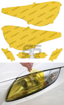 Picture of Yellow Headlight Covers - 2017-2020 Toyota 86