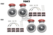 Picture of TOM'S Racing Complete Brake Kit For 2013+ FRS/BRZ/86 - 2022+ BRZ/GR86